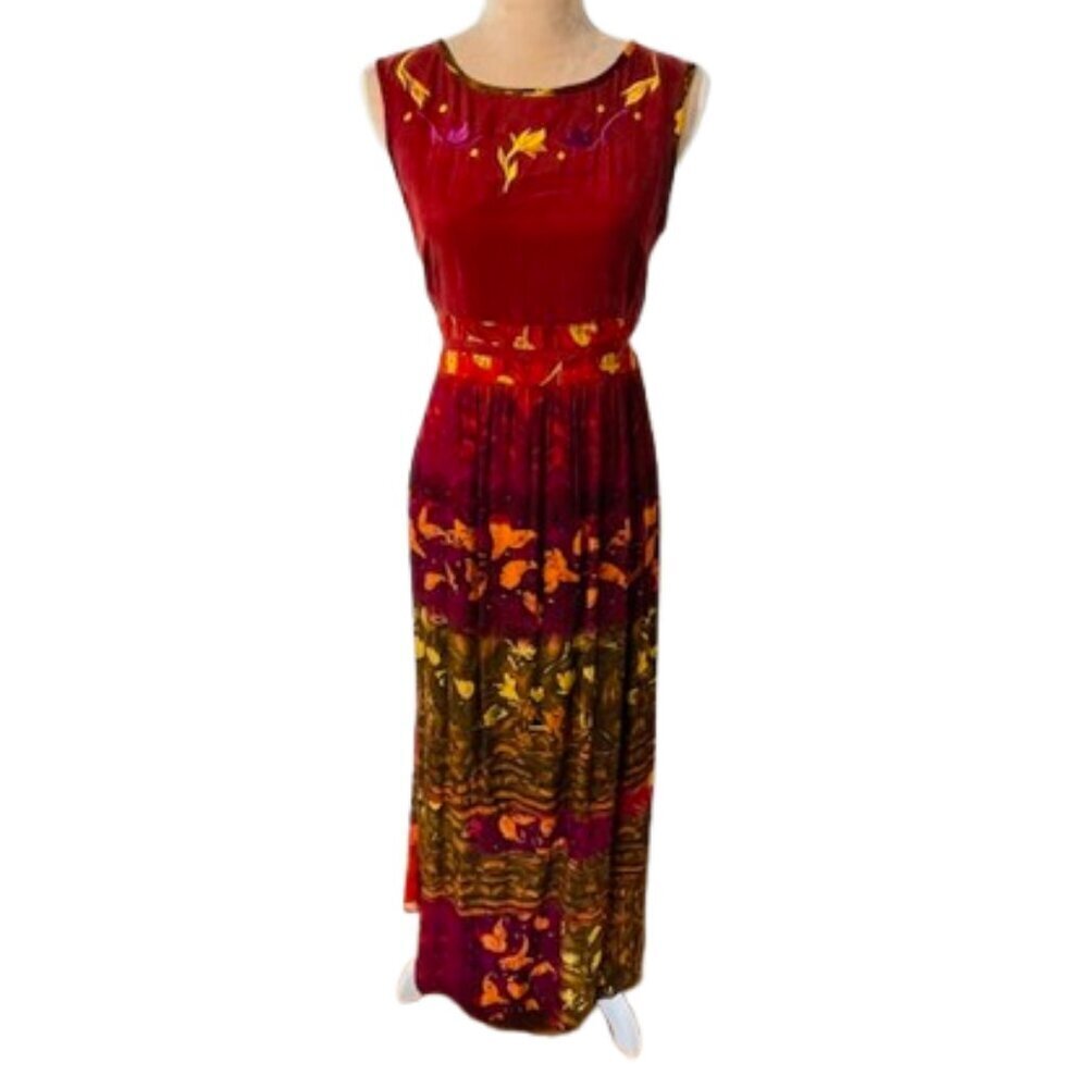 Vintage 90's Jumper Dress Carol Little Boho Tribal Maxi Dress 4